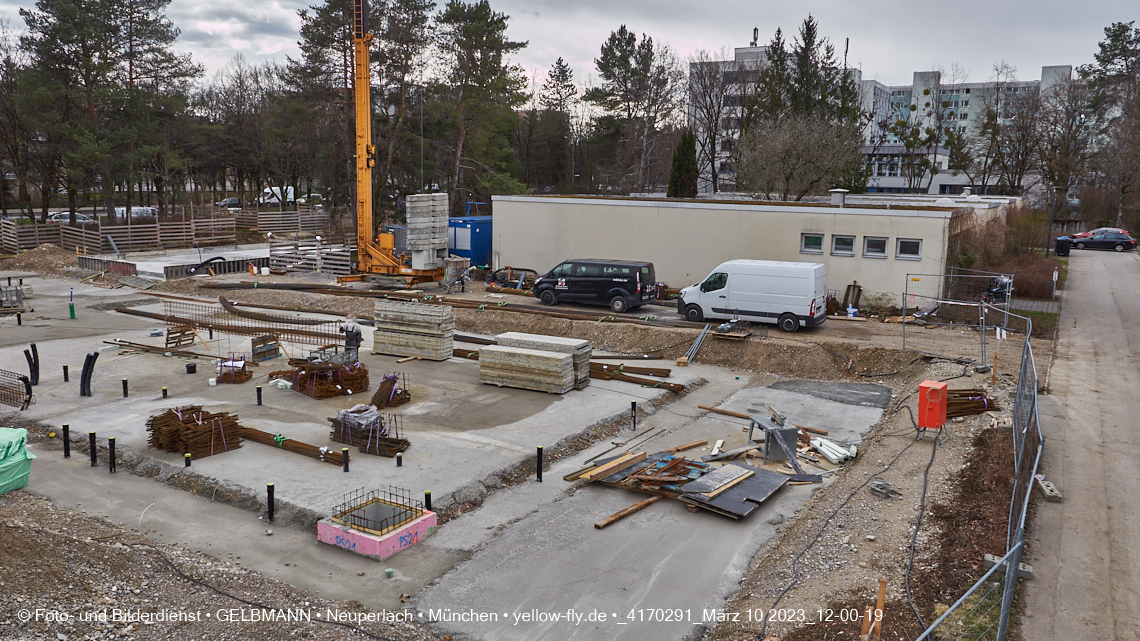 10.03.2023 - Baustelle Zum Haus für Kinder in Neuperlach